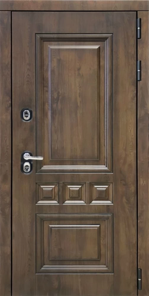 Входная дверь ДвериПРО Аура СБ-1 (ст. белое, 16мм, капучино) DPRO196893 внешняя сторона