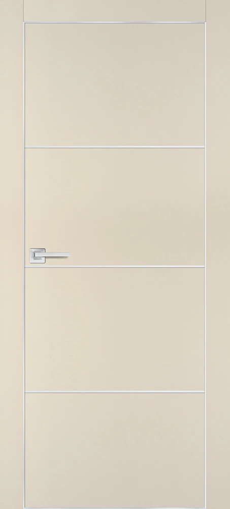 Фото Межкомнатная дверь PX-2  AL кромка с 4-х ст. Бежевый матовый