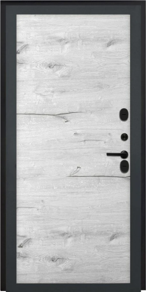 Входная дверь ДвериПРО Квадро Без фрезеровки Дуб арктик горизонт DPRO200481 внутренняя сторона