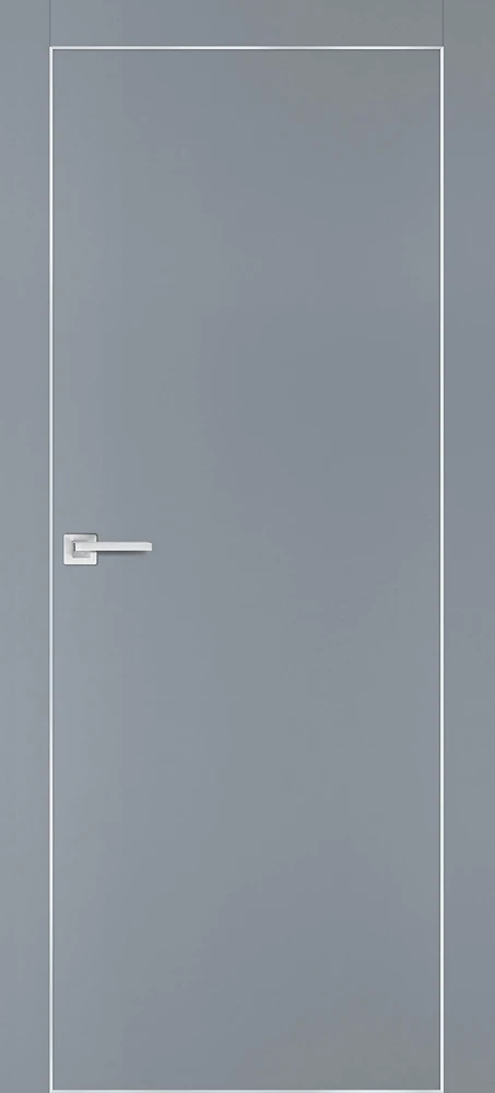 Фото Межкомнатная дверь PX-1 AL кромка с 4-х ст. Серый матовый