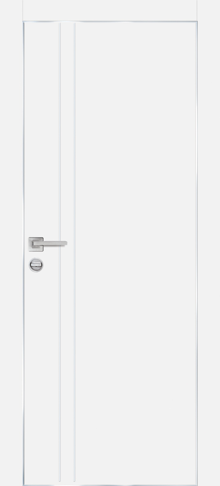 Фото Межкомнатная дверь PX-20  AL кромка с 4-х ст. Белый матовый
