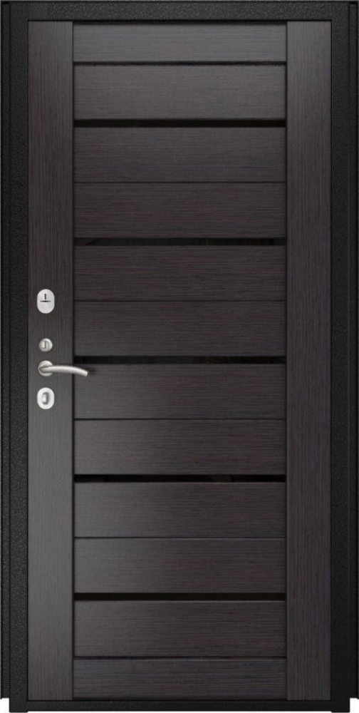 Входная дверь ДвериПРО Rosna СБ-1 (лак.черное, 16мм, венге) DPRO196870 внутренняя сторона